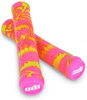 Chwyty gripy ODI HUCKER FLANGELESS GRIP długie różowe/żółte 