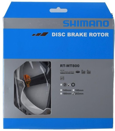 Tarcza Hamulca Shimano RT-MT800 203mm Cent Lock Ice-Tech Freeza