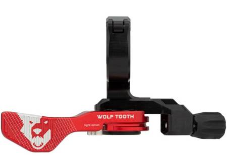 Manetka sztycy regulowanej Wolf Tooth Remote Light action LA obejma 22.2mm czerwona